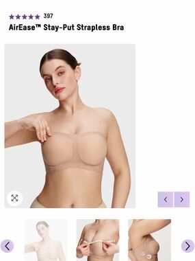 Shecurve AirEase Stay-Put Strapless Bra | 2XL